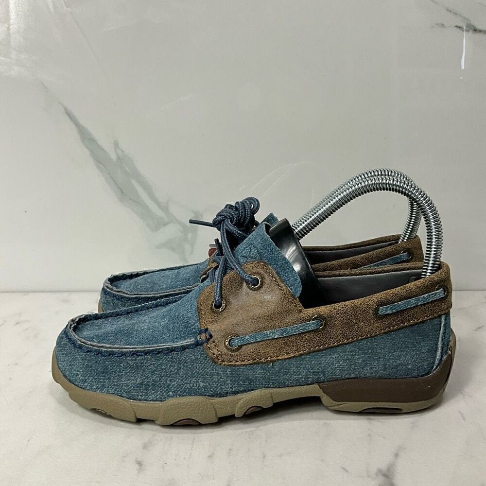 TWISTED X Youth Driving Moc Jeans Bomber Shoes